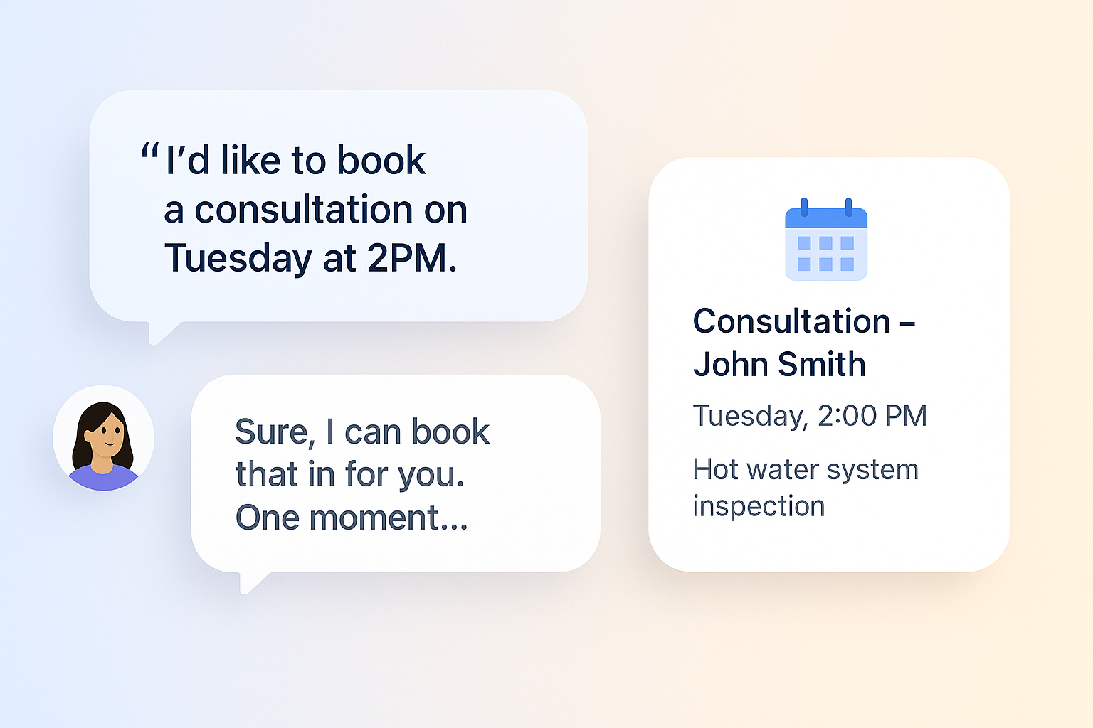 Book appointments automatically